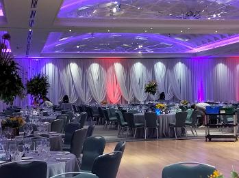 Clayton Hotel Full room draping