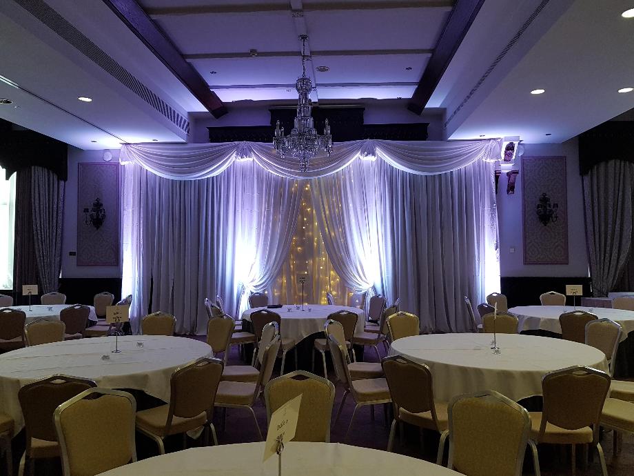 Draping at Clontarf Castle Hotel