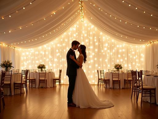 drape a marquee to look like a very intimate luxurious event